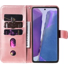 BDT Boutique Samsung Galaxy Note 20 ile Uyumlu Moda Fermuar Çevirme Deri Manyetik Cüzdan Telefon Kılıfı (Yurt Dışından)