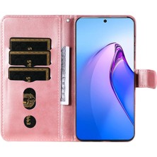 BDT Boutique Oppo Reno 8 Pro 5g ile Uyumlu Moda Fermuar Çevirme Deri Manyetik Cüzdan Telefon Kılıfı (Yurt Dışından)