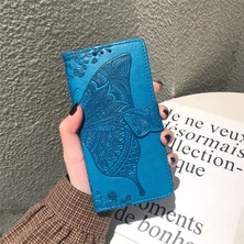 BDT Boutique Huawei Y8P Kelebek Kanatları Narin Çiçekler Flip Darbeye Deri ile Uyumlu Telefon Kılıfı (Yurt Dışından)