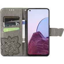 BDT Boutique Oneplus Nord N20 Kelebek Kanatları Narin Çiçekler Darbeye Deri Telefon Kılıfı (Yurt Dışından)