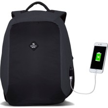 Tekno Trust Smart Bag Secret USB Şarj Girişli Akıllı Laptop Sırt Çantası Füme