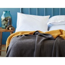 İssimo Simply Battaniye Antrasit-Sarı 200*220