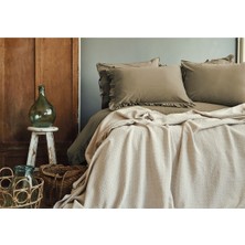 Issimo Brooke %100 Pamuk Pike Krem 220*240 cm