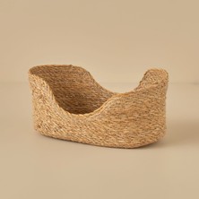 Bella Maison Berry Hasır Oval Sepet Naturel (33 x 18  cm )