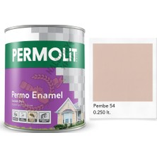 Permolit Enamel Sentetik Yağlı Boya Pembe 0.250 Lt.