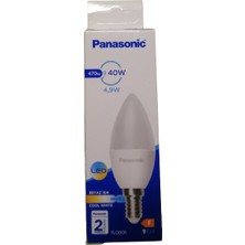 Panasonic 4,9W LED Ampul E14 Duylu Sarı Işık 10 Lu Paket