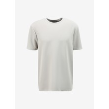 Fabrika Bisiklet Yaka Düz Taş Erkek T-Shirt F4SM-TST 0426