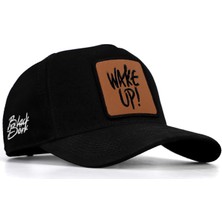 BlackBörk V1 Baseball Wake Up - 2 Kod Logolu Siyah Şapka (Cap)