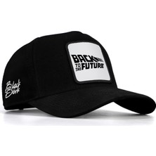 BlackBörk V1 Baseball Back To Future - 1 Kod Logolu Unisex Siyah Şapka (Cap)