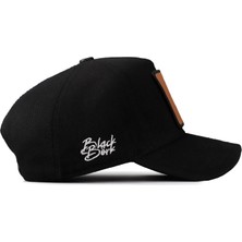 BlackBörk V1 Baseball Aslan - 13 Kod Logolu Unisex Siyah Şapka (Cap)