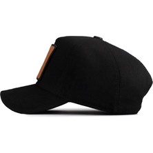 BlackBörk V1 Baseball Aslan - 13 Kod Logolu Unisex Siyah Şapka (Cap)