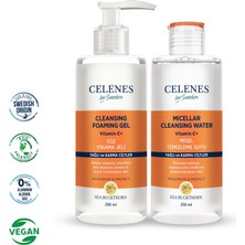 Celenes By Sweden Yağlı ve Karma Ciltler İçin C Vitaminli Aydınlatıcı & Leke Giderici Bakım Seti