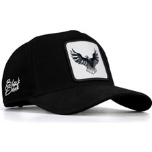 BlackBörk V1 Baseball Kartal - 4 Kod Logolu Unisex Siyah Şapka (Cap)