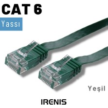 IRENIS 5 Metre Cat6 Kablo Yassı Ethernet Network Lan Ağ Internet Kablosu