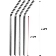 BRC Desing Paslanmaz Çelik Pipet Seti 5 Parça