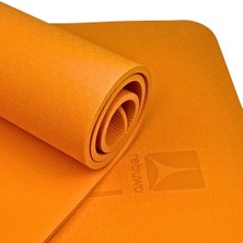 Rebuwo Çift Çizgi Tasarımlı 8mm Tpe Yoga Pilates Mat