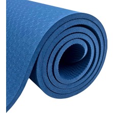 Rebuwo Çift Çizgi Tasarımlı 8mm Tpe Yoga Pilates Mat