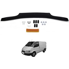 Esa Ford Transit Ön Kaput Koruyucu Rüzgarlığı Abs Plastik Piano Black 1995-2001 Yıllarına Uyumlu