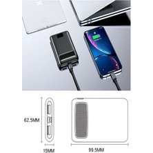 ÇELİKWORK Pw091 5000mah 2USB 1TYPE-C Elektronik Taşınabilir Batarya MİNİ Powerbank Telefon Şarj Aleti