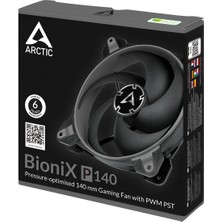 Arctic Bionix P140 Pressure-Optimised Case Fan Pwm Pst (14CM Kasa Fanı Gri  Renk) (ACFAN00159A)