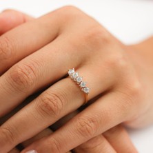 ÇGK KUYUMCULUK Sevgililer Günü Beştaş Altın Yüzük CGKYZK0190