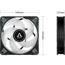 Arctıc P14 Pwm Pst A-Rgb 0db - Kasa Fanı (ACFAN00239A) - 140MM (14CM)