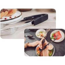 Luoditong Shop 1 Adet Tarzı 1 Adet Ayrılabilir Gıda Maşası Işlevli Kolu Kelepçe Kaşık Çatal Kelepçe Salata Klip Parti Pasta Büfe Pense Ev Mutfak Gadget (Yurt Dışından)