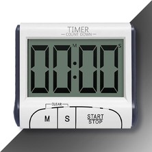 Sevgift Mıknatıslı Alarmlı Dijital Geniş Ekranlı Kronometre-Zamanlayıcı-Timer