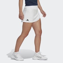 Adidas HS1455 Club Skirt Kadın Beyaz Tenis Eteği