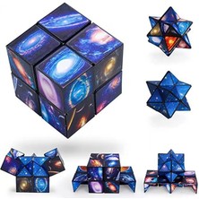 Shuangyou Yıldızlı Gökyüzü Çeşitliliği Rubik Küpü 3D Stereo Sonsuz Rubik Küpü (Yurt Dışından)