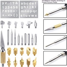 Shuangyou Termostatik Havya 28 Parçalı Isıtmalı Boyama ve Gravür Lehim Kalemleri Seti (Yurt Dışından)