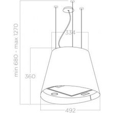 Elica Juno Ix/f/50 Ada Tipi Davlumbaz