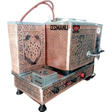 Tiryaki 2 Demlikli Ce Belgeli Tam Otomatik Bakır Çay Kazanı Çay Ocağı Çay Makinesi Semaver