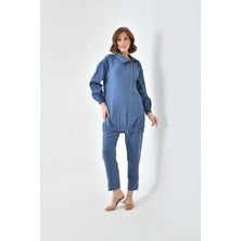 Ftz Women Kadın Modal Pantolonlu Takım Indigo 30716