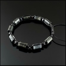 Seven Art Jewelry Doğal Taş Bileklik, Kartal Gözü ve Hematit Bileklik, Hediye Bileklik, Erkek Bileklik