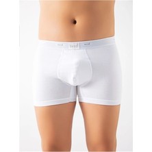 Hmd 423X3 Erkek 3'lü Bamboo Boxer-Beyaz