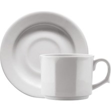 Güral Porselen HK02CT Tabaklı Çay ve Nescafe Fincanı 1 Adet 150 cc