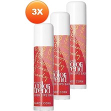 Avon Color Trend Lush Dudak Balmı SPF15 - Candy Corn Üçlü Set