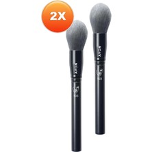 Avon Tam Örtücü Kubbeli Fondöten Fırçası Ikili Set