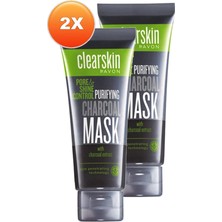 Avon Clearskin Pore Shine Kömür Maske 75 Ml. Ikili Set