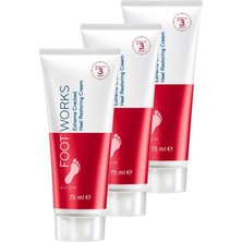 Avon Foot Works Çatlak Topukları Onarıcı Ayak Kremi 75 Ml. Üçlü Set