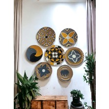 Atlas Home Art 7li hasır Duvar Tabağı