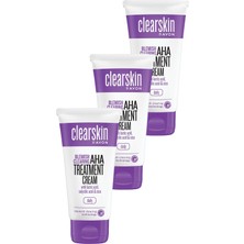 Avon Clearskin Blemish Clearing Aha Treatment Aha Içeren Cilt Için Arındırıcı Bakım Kremi 50 Ml. Üçlü Set