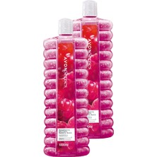 Avon Senses Raspberry Delight Ahududu ve Frenk Üzümü Kokulu Banyo Köpüğü 1 Lt. Ikili Set