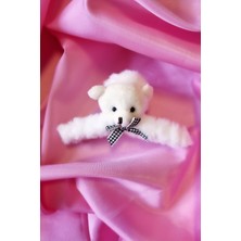 Trade Bazaar Ayıcıklı Beyaz Peluş Toka