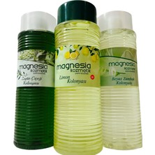 Magnesia 3'lü Kolonya Set 400ML.(ZEYTIN,LIMON,ZAMBAK)