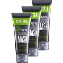 Avon Clearskin Pore Shine Kömür Maske Üçlü Set 75 ml