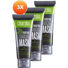 Avon Clearskin Pore Shine Kömür Maske Üçlü Set 75 ml