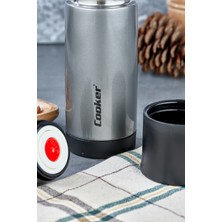 Cooker Ckr Plus 300 ml Trend Paslanmaz Çelik Termos Piknik Çay Kahve Kamp Ofis Termosu