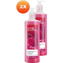 Avon Raspberry Delight Frambuaz ve Frenk Üzümü Kokulu Duş Jeli 720 ml İkili Set